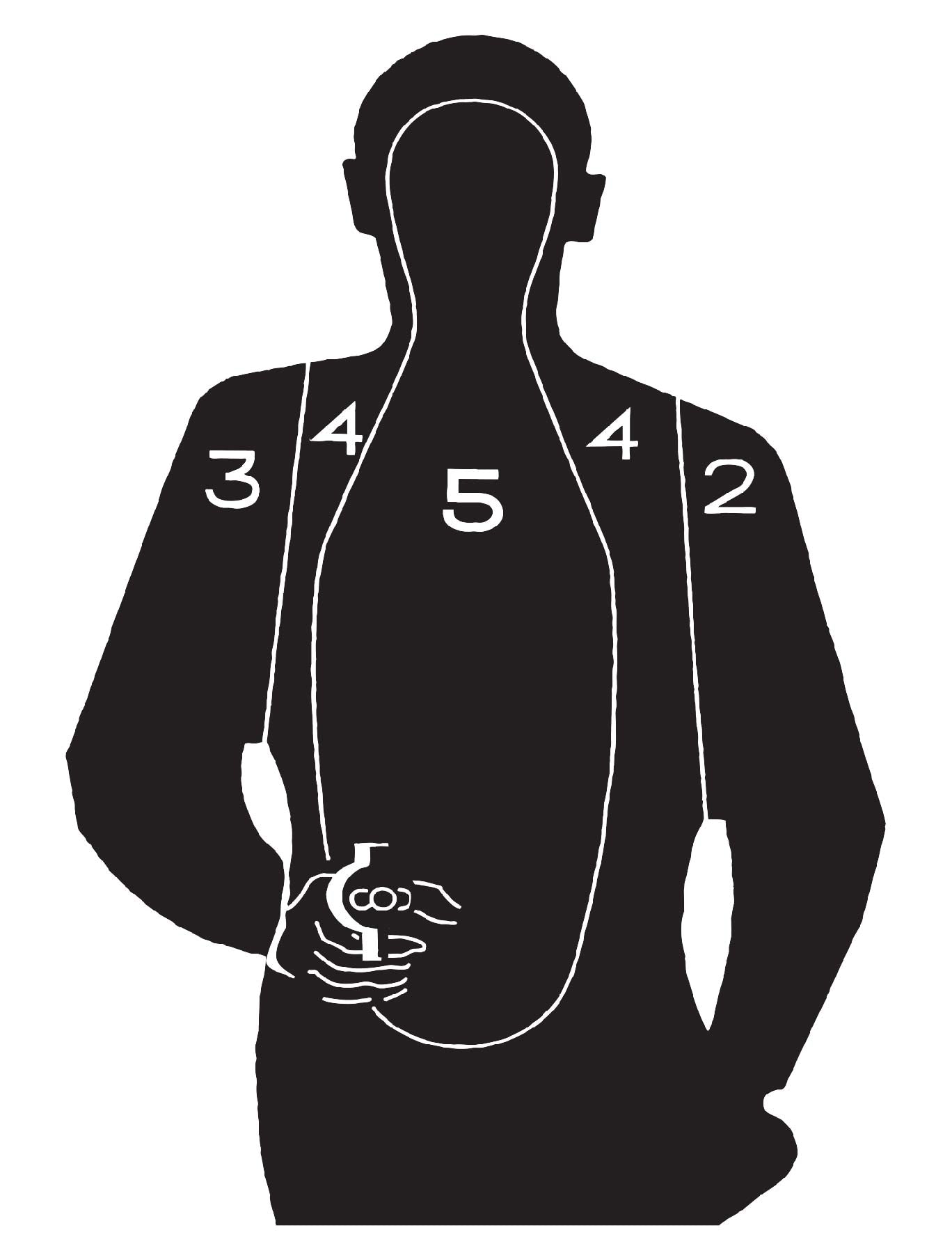Handgun Silhouette [19x25"]