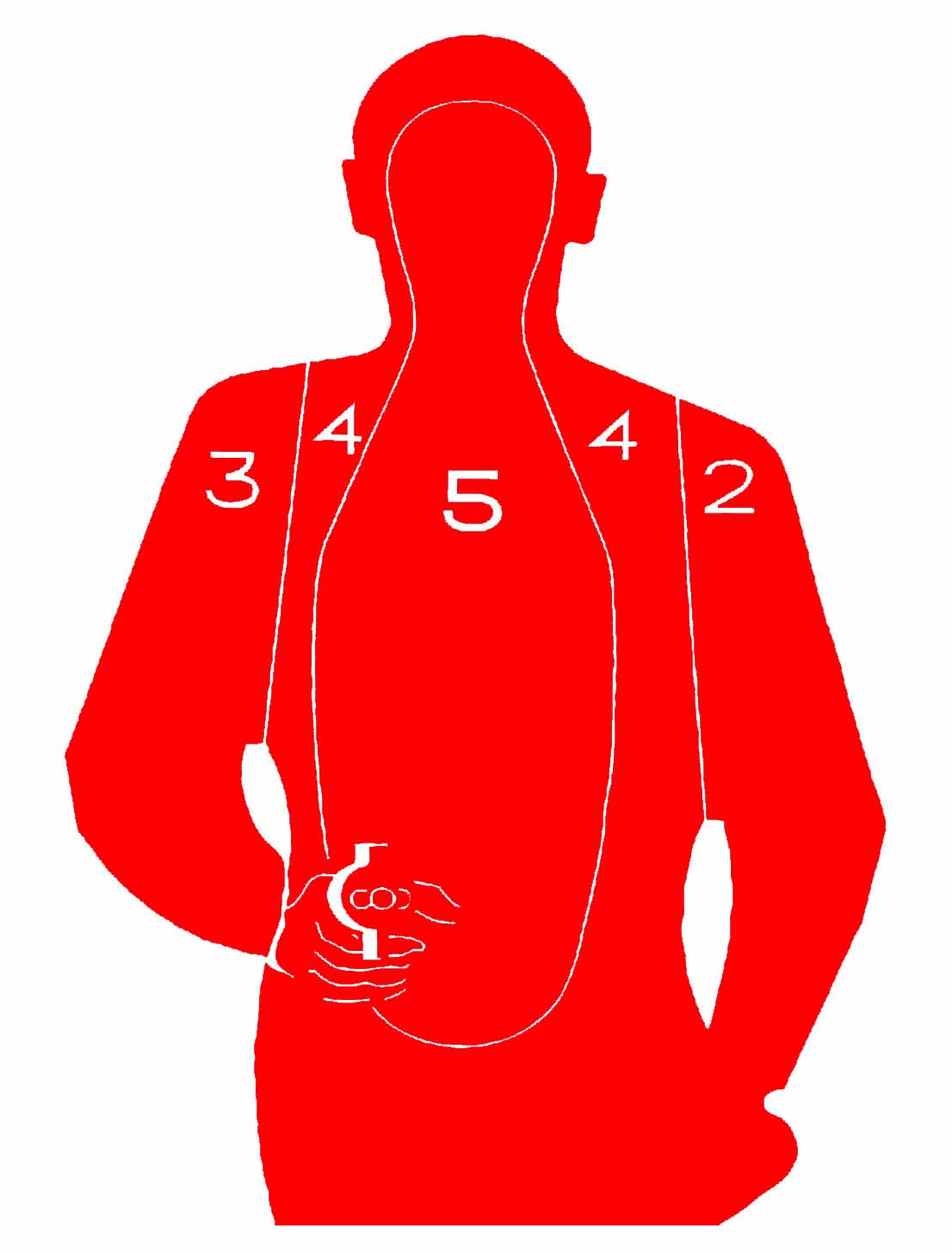 Handgun Silhouette [19x25"]