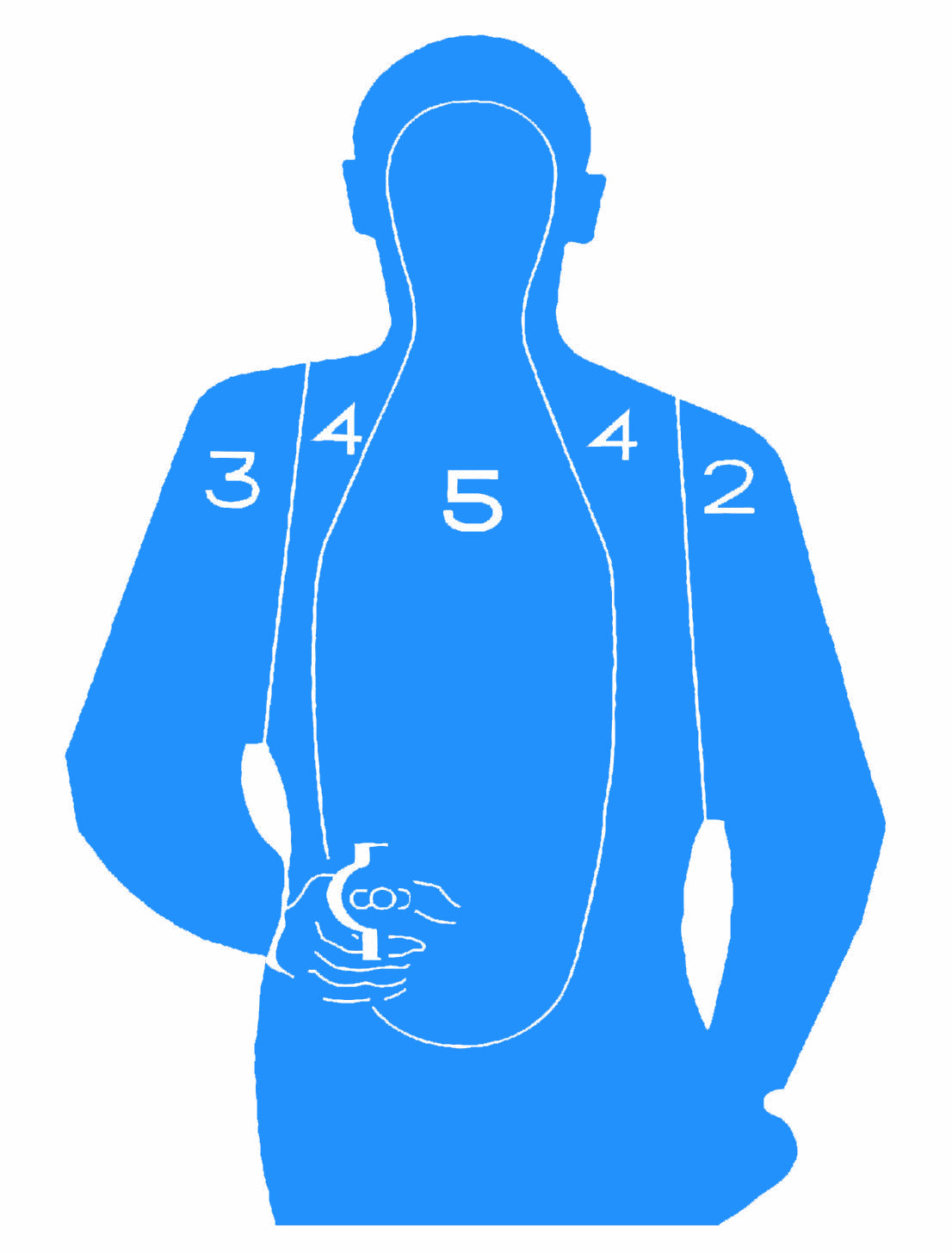 Handgun Silhouette [19x25"]