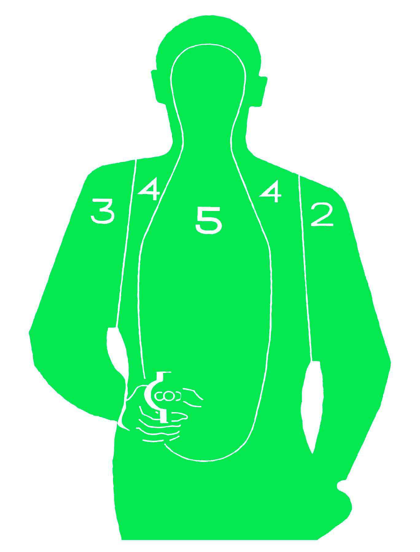 Handgun Silhouette [19x25"]