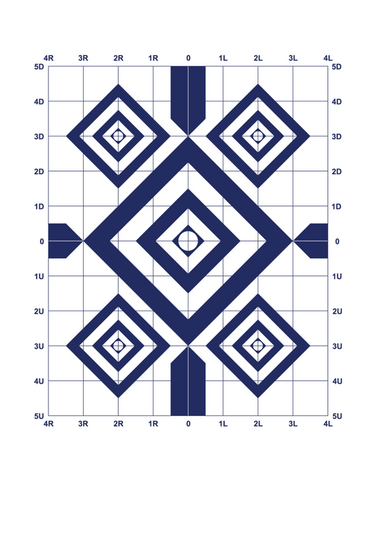 Diamond Grid Sighting-In [10x14]