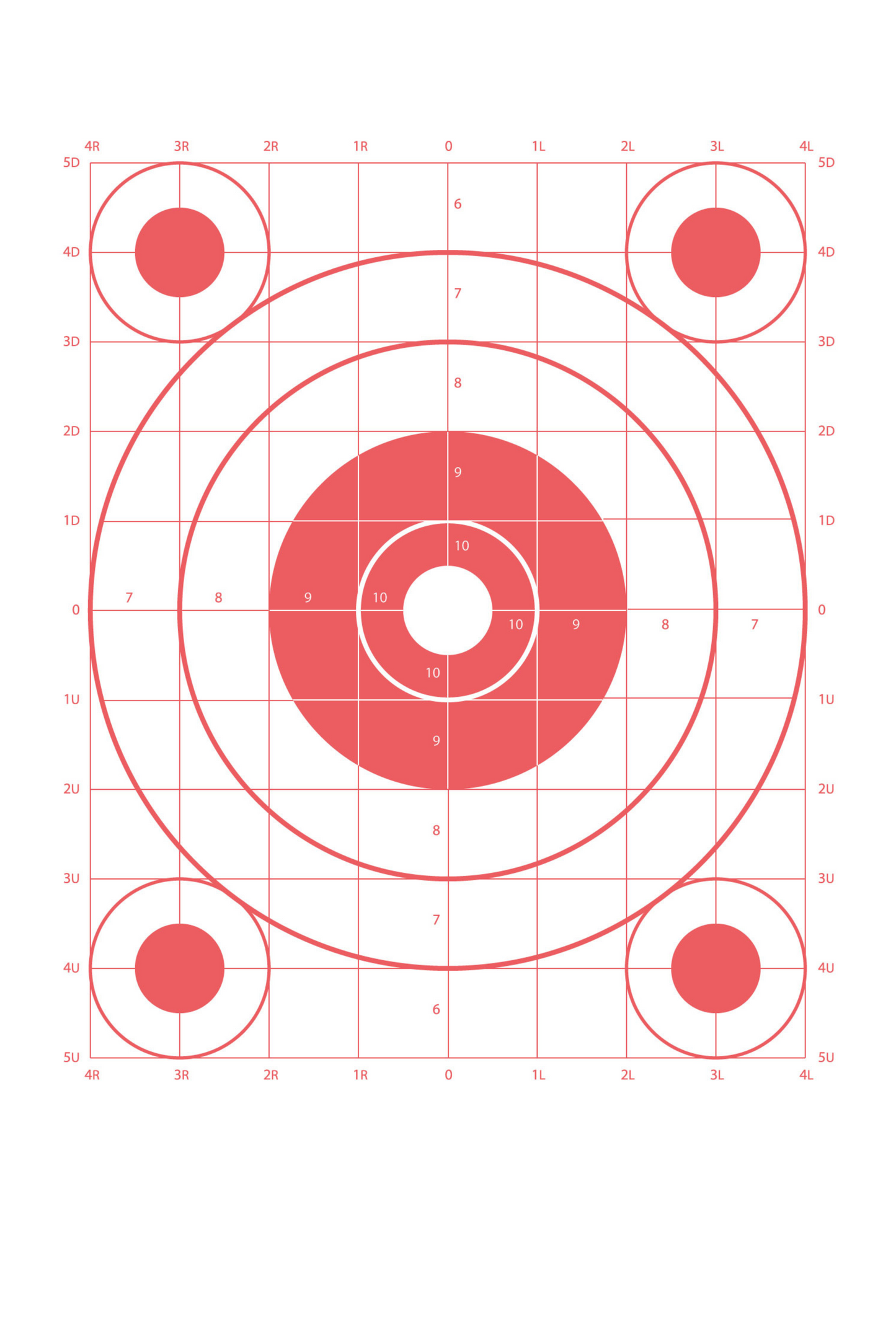 Circular Sighting-In Bullseye [10x14]