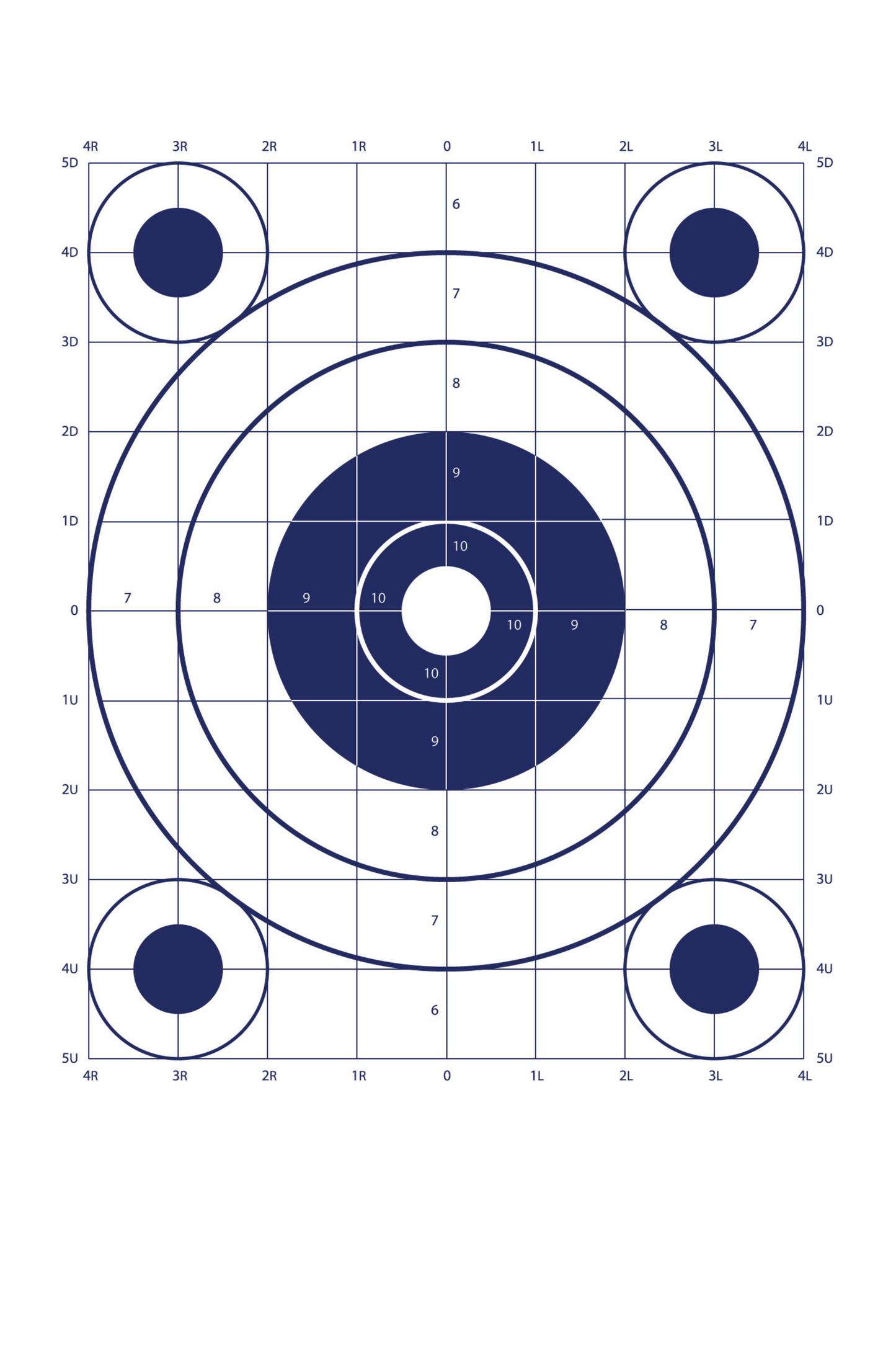 Circular Sighting-In Bullseye [10x14]