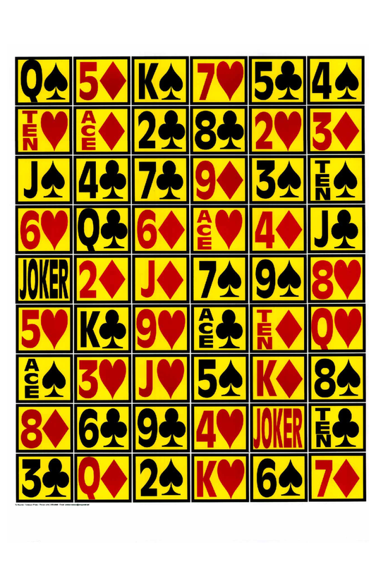 Double-sided Deck of Cards [19x25"]