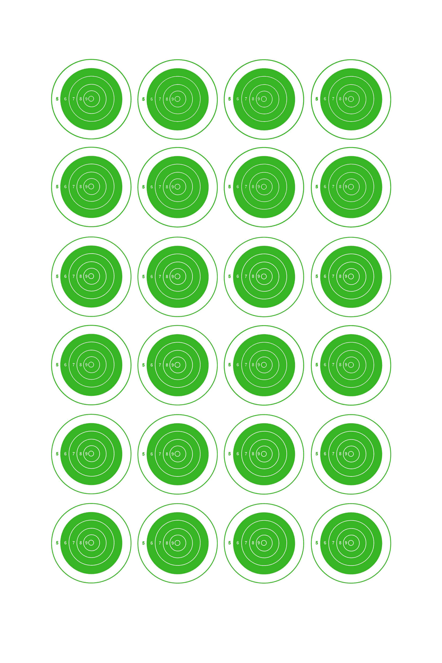 24-Spot Bullseye [8x14]