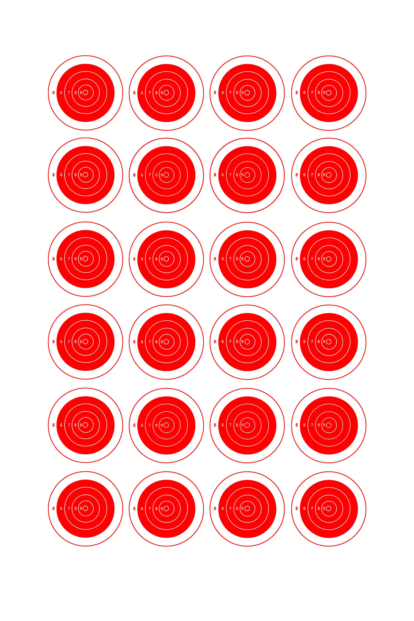 24-Spot Bullseye [8x14]